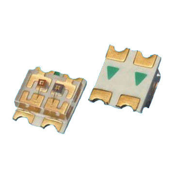 Dual Color 1206 SMD LED Surface Mount 3216 Rood &amp; Blauw licht chips