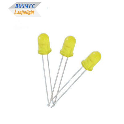5 mm dip LED Gele kleur verspreid Multi Function Praktisch ronde top