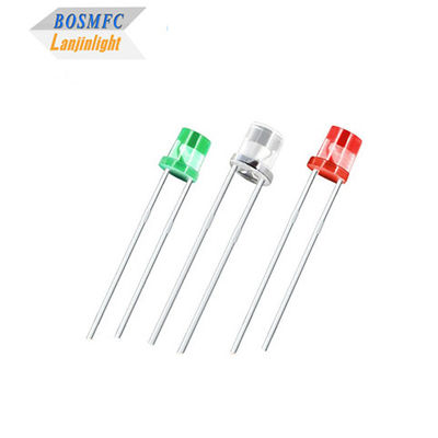 Vlakke waterdichte lens 5 mm Rood, groen, blauw Multifunctionele 0.06W Praktische lichtdiode