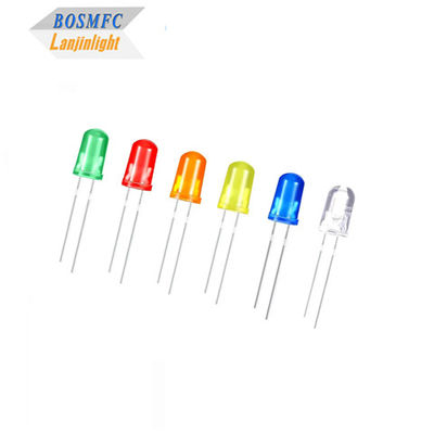 5 mm dip LED Gele kleur verspreid Multi Function Praktisch ronde top