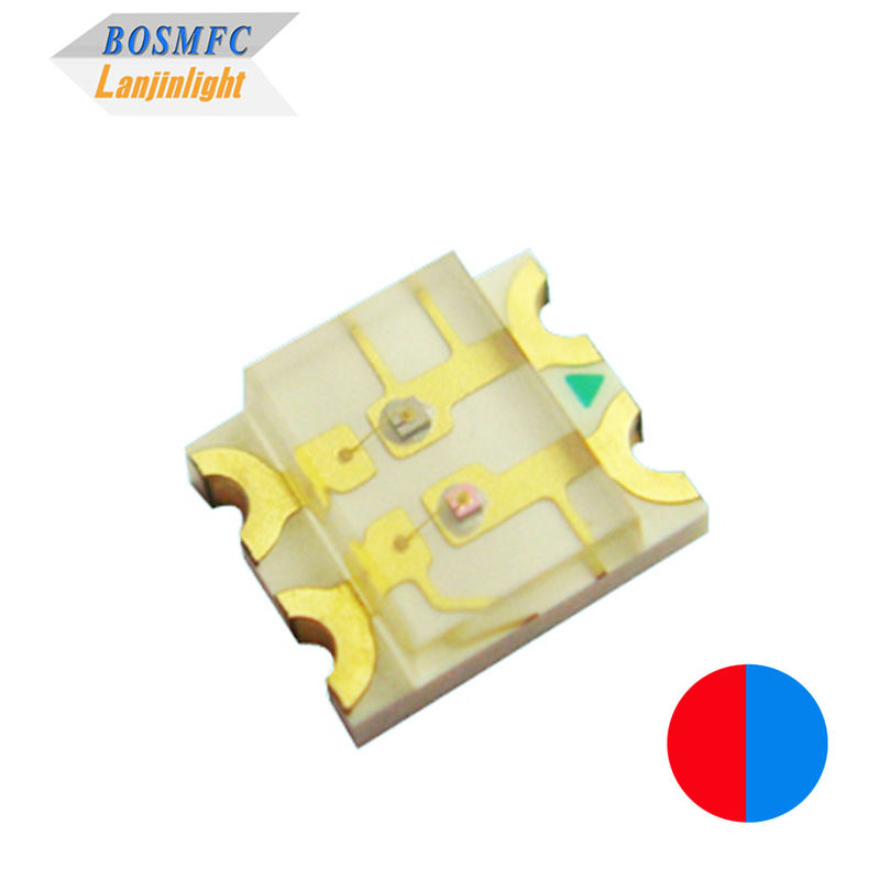 Dual Color 1206 SMD LED Surface Mount 3216 Rood &amp; Blauw licht chips