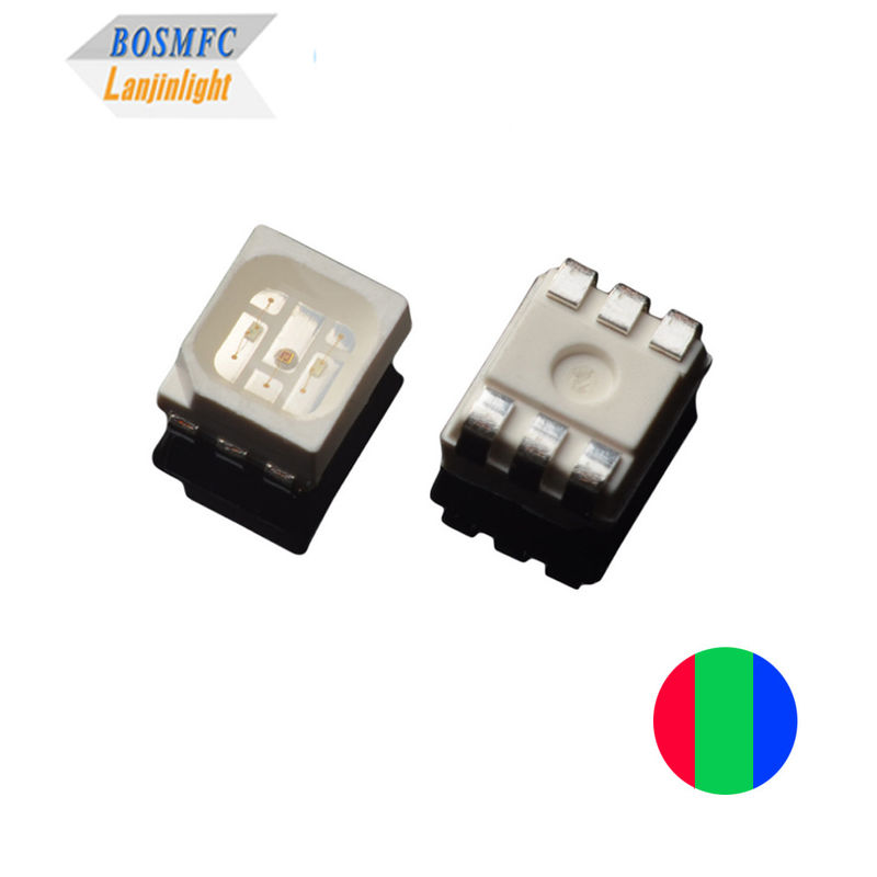 PLCC6 3528 Chip RGB LED, kenteken indicator Multi Color SMD LED