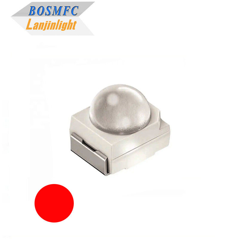 3528 SMD LED dome lens 60 graden Rood diner helder 2000mcd led chip diode voor verkeerslicht