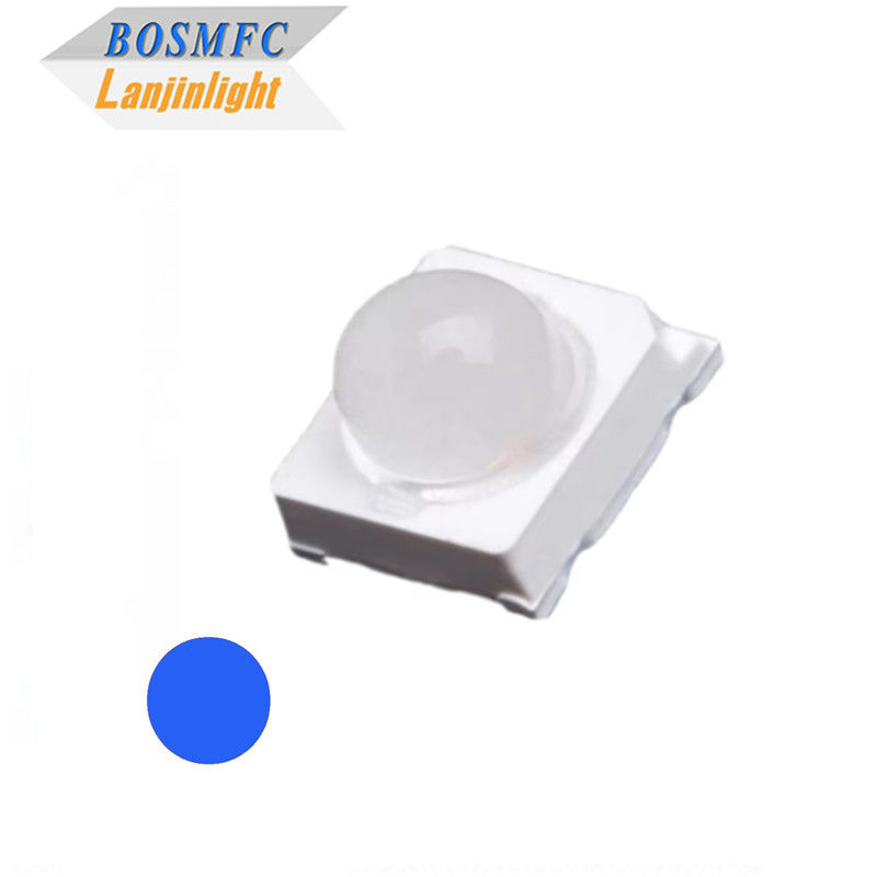 Kleine kijkhoek 30 graden 60 graden 6000mcd Blauw 2835 SMD LED met koepellens Voor verkeers LED-borden