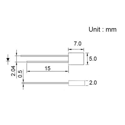 2*5*7mm Doorgat LED-diode Multifunctioneel