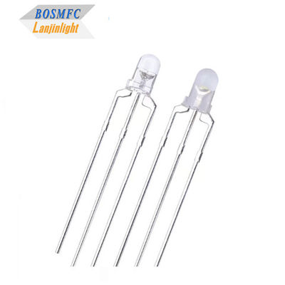 Bi kleur 3mm LED Rood en blauw gemeenschappelijke anode en gemeenschappelijke katode Door het gat LED Warmteverlies