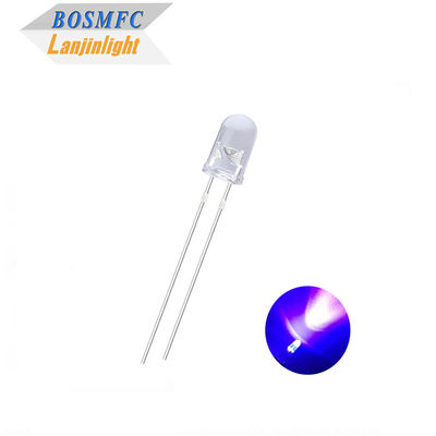 Ronde kop 5mm Ultraviolet LED 385nm 395nm UV licht Water helder lens voor muggenlamp