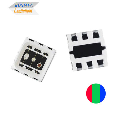 1.5W 5050 RGB LED-koepellens high power driekleurige LED-chip 3 * 0.5W